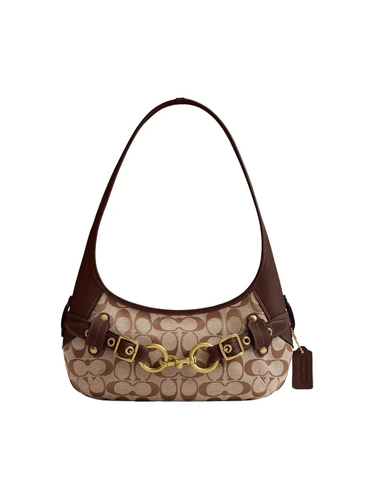 Women's Ergo Belted Monogram Canvas Shoulder Bag 26 Women's Ergo Belted Monogram Canvas Shoulder Bag 26