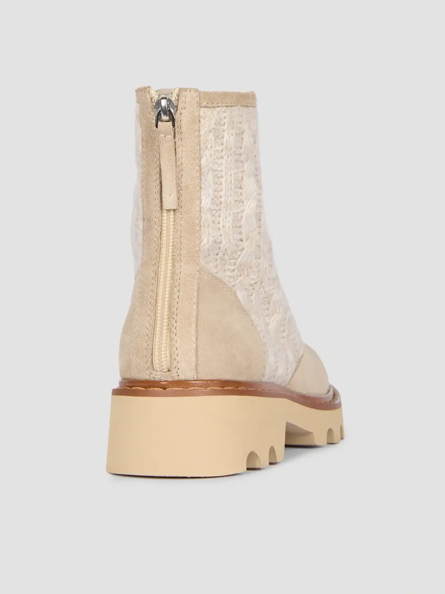 Roger Vivier Women's Viv Rangers Cable-Knit & Suede Combat Boots | Thumbnail 3 Roger Vivier Women's Viv Rangers Cable-Knit & Suede Combat Boots | Thumbnail 3