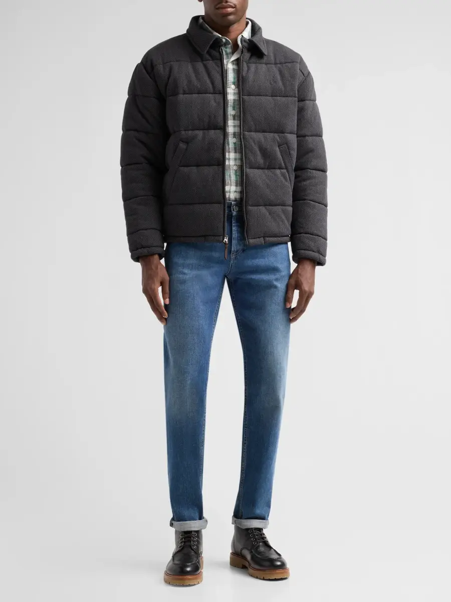 Polo Ralph Lauren Men's Herringbone Quilted Double-Knit Jersey Jacket | Thumbnail 2