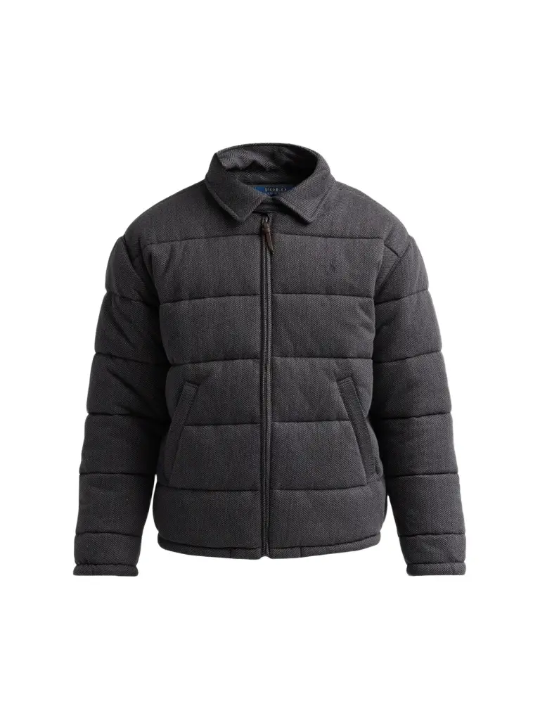 Men's Herringbone Quilted Double-Knit Jersey Jacket Men's Herringbone Quilted Double-Knit Jersey Jacket