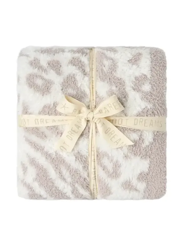 Barefoot Dreams CozyChic Lush Knit Leopard-Print Throw