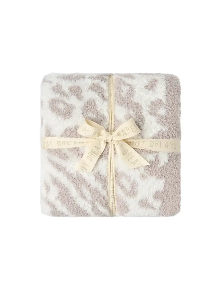 Barefoot Dreams CozyChic Lush Knit Leopard-Print Throw