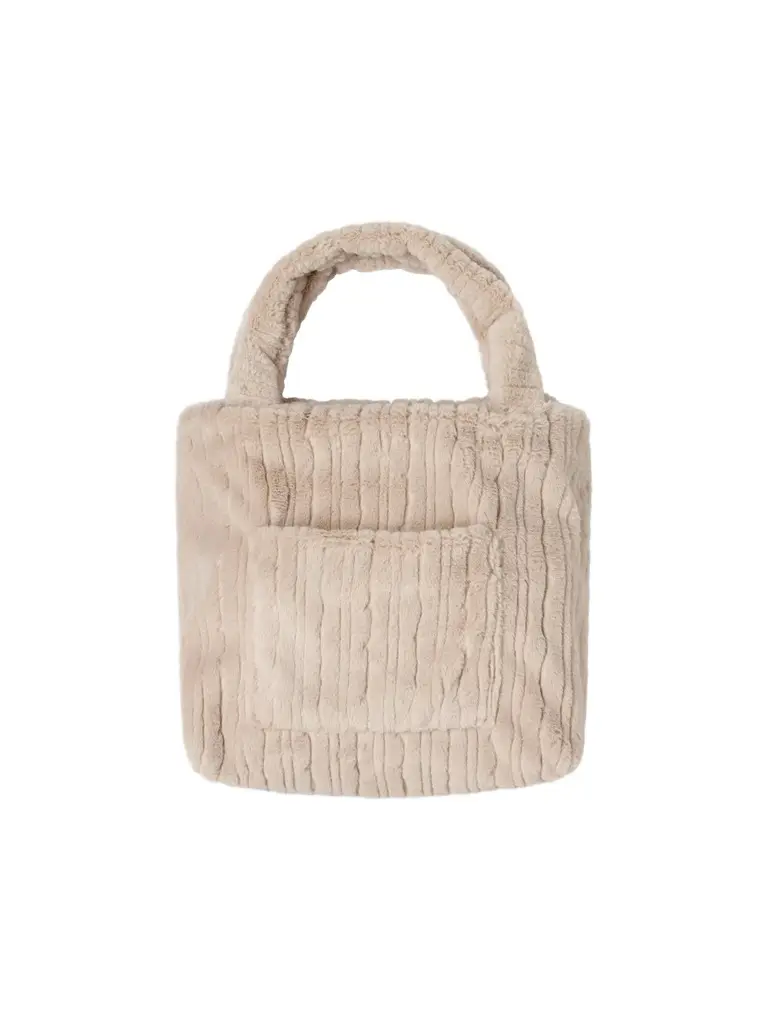 Barefoot Dreams 2-Piece Faux Fur Blanket & Bag Set - Sandstone