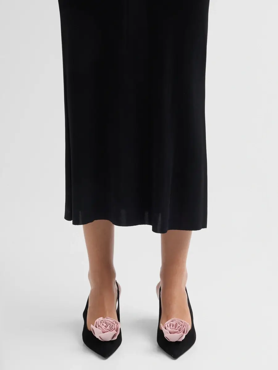 Stuart Weitzman Women's Paloma Rose 50MM Suede Slingback Pumps | Thumbnail 2