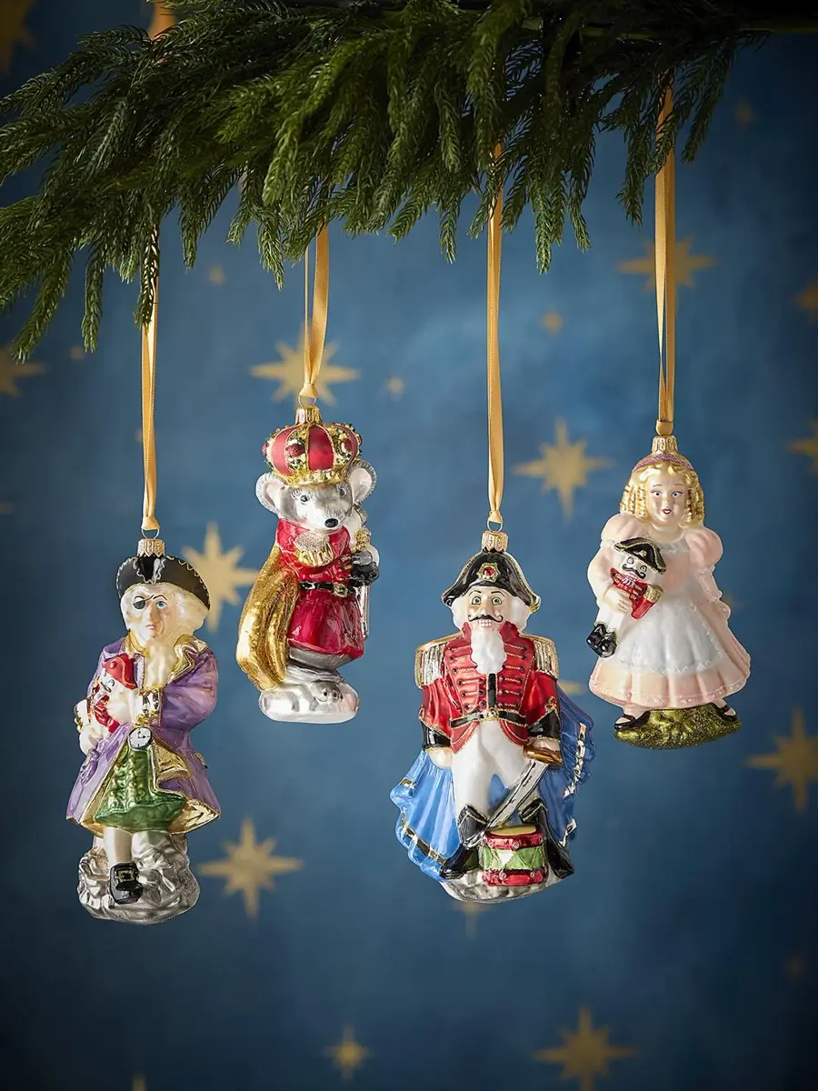 Komozja Nutcracker Suite 4-Piece Ornament Set