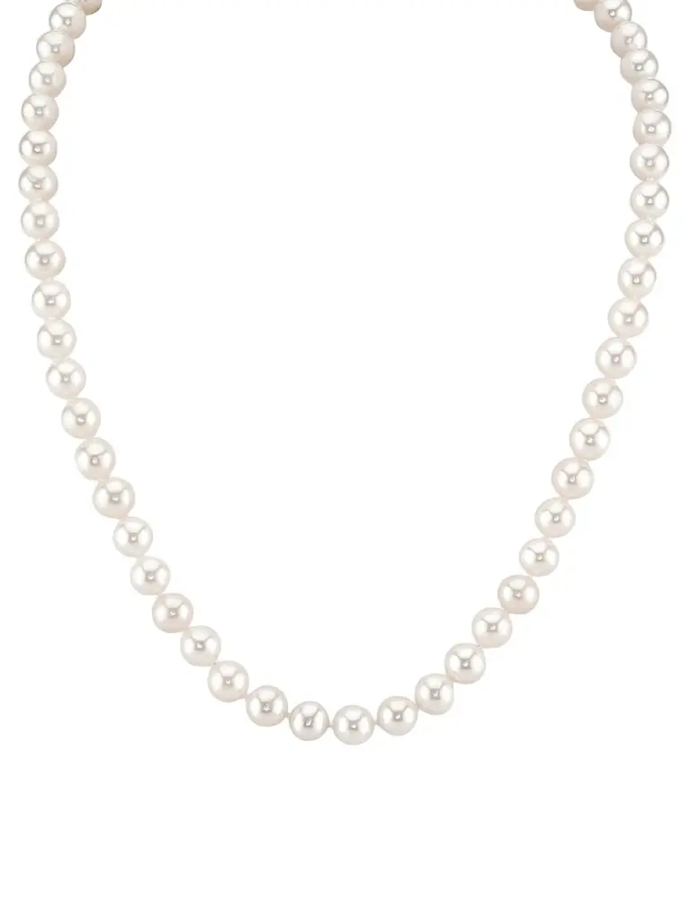Women's 18K White Gold & Regal Akoya Pearl Necklace/9MM-9.5MM Women's 18K White Gold & Regal Akoya Pearl Necklace/9MM-9.5MM