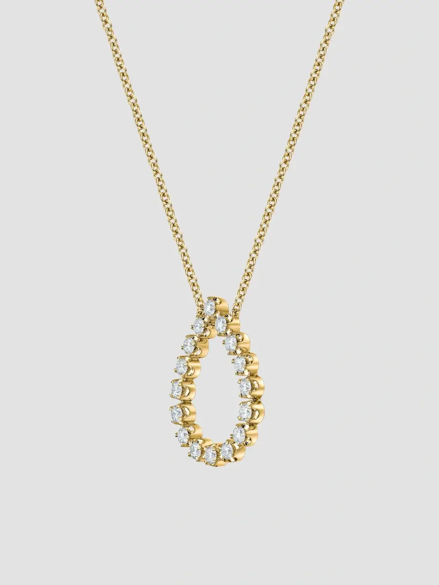 Mémoire Women's Essentials 18K Yellow Gold & 0.44-0.51 TCW Diamond Teardrop Pendant Necklace | Thumbnail 2
