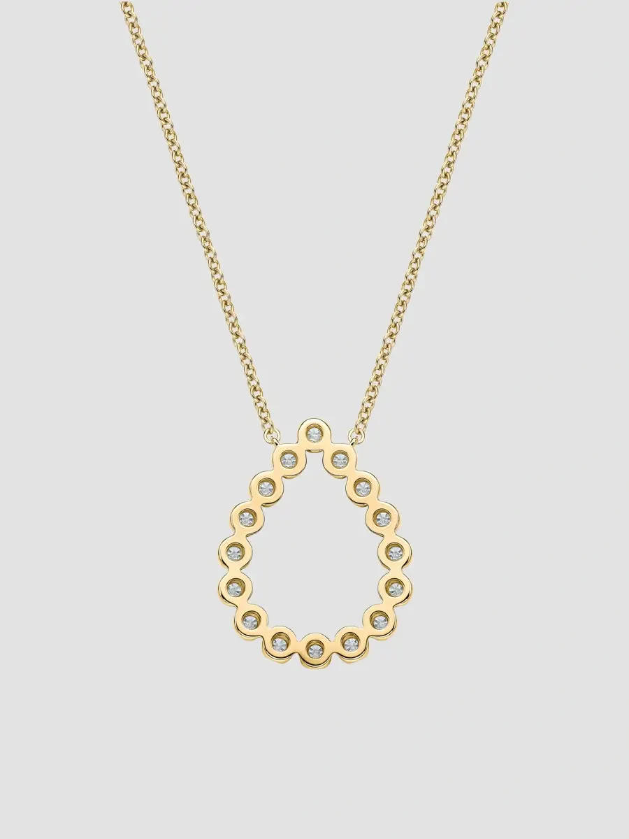Mémoire Women's Essentials 18K Yellow Gold & 0.44-0.51 TCW Diamond Teardrop Pendant Necklace | Thumbnail 3