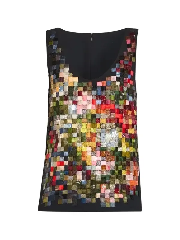 Women's Croppy Embellished Cashmere Top Women's Croppy Embellished Cashmere Top