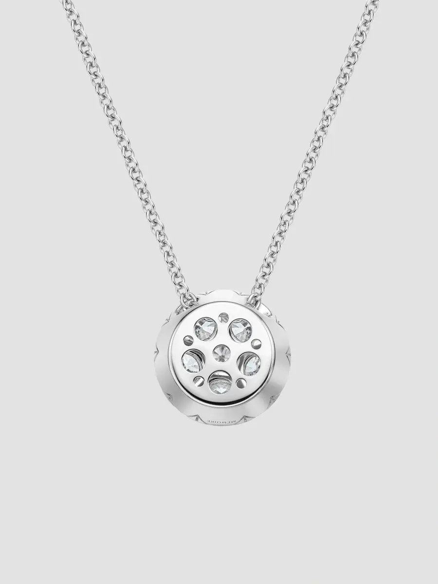 Mémoire Women's Harmony 18K White Gold & 0.96-1.08 TCW Diamond Cluster Pendant Necklace | Thumbnail 3 Mémoire Women's Harmony 18K White Gold & 0.96-1.08 TCW Diamond Cluster Pendant Necklace | Thumbnail 3