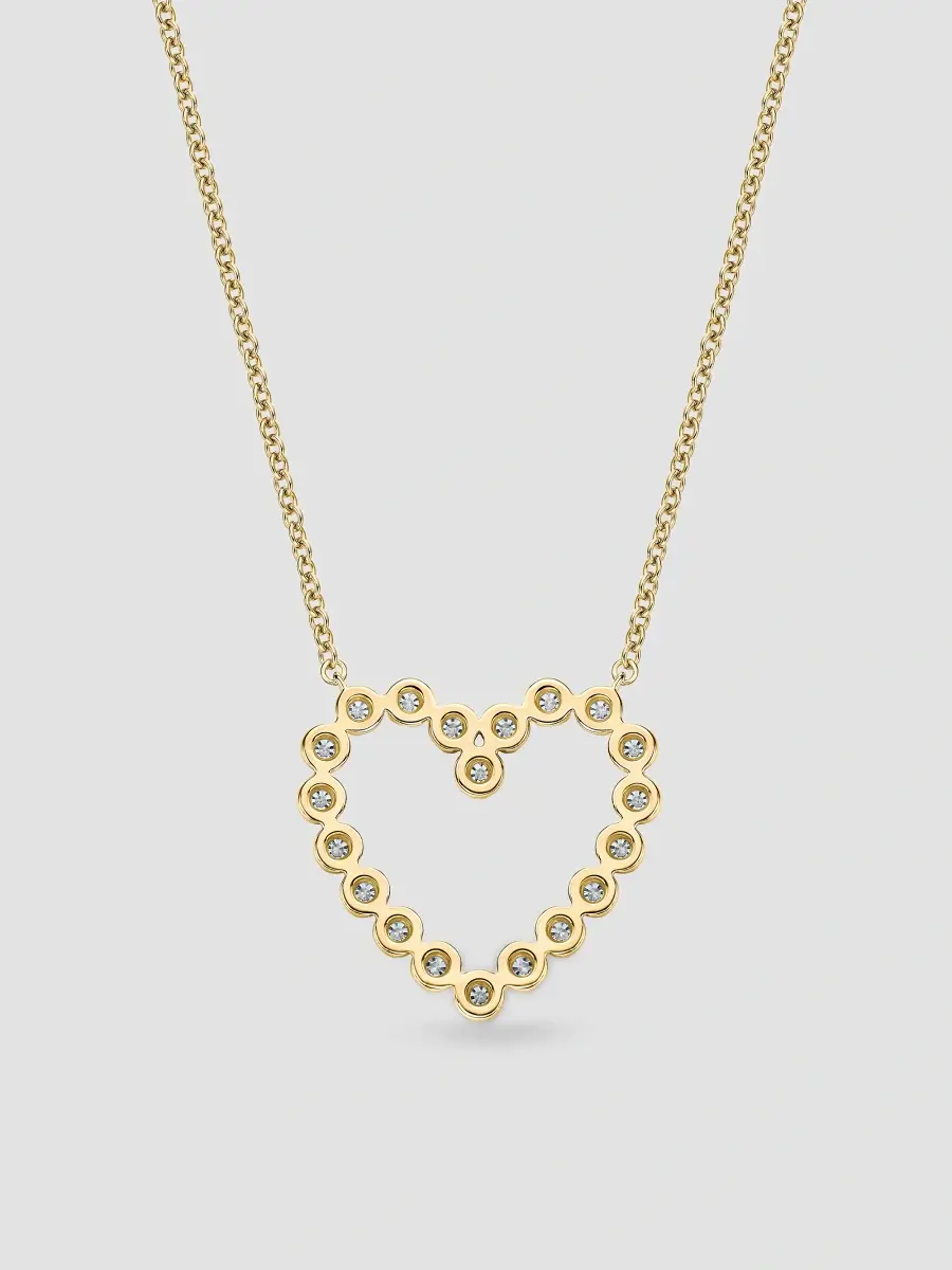 Mémoire Women's Essentials 18K Yellow Gold & 0.39-0.46 TCW Diamond Heart Pendant Necklace | Thumbnail 3 Mémoire Women's Essentials 18K Yellow Gold & 0.39-0.46 TCW Diamond Heart Pendant Necklace | Thumbnail 3