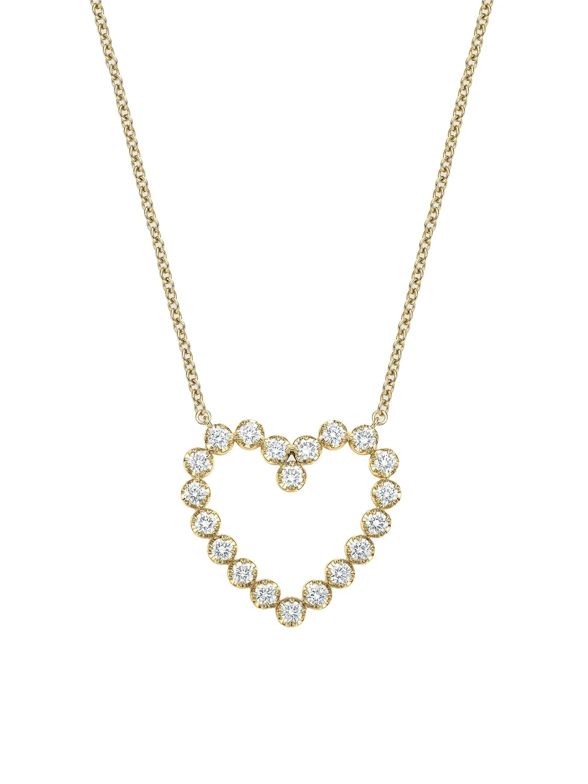 Mémoire Women's Essentials 18K Yellow Gold & 0.39-0.46 TCW Diamond Heart Pendant Necklace