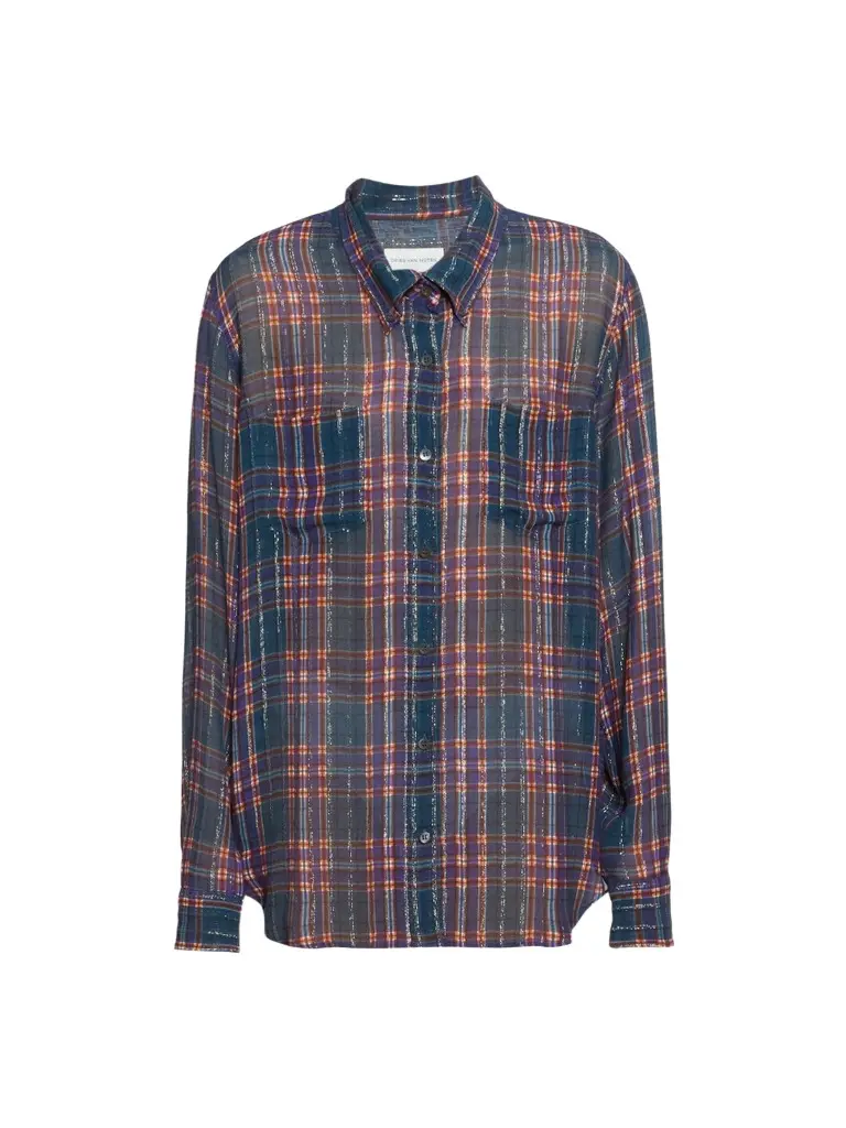 Women's Cheers Plaid Oversized Shirt Women's Cheers Plaid Oversized Shirt
