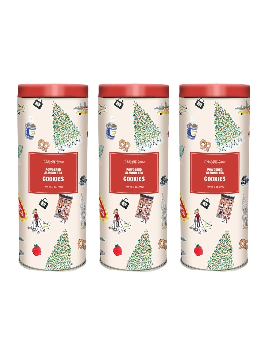 Saks Fifth Avenue 3-Pack Powdered Almond Tea Cookies