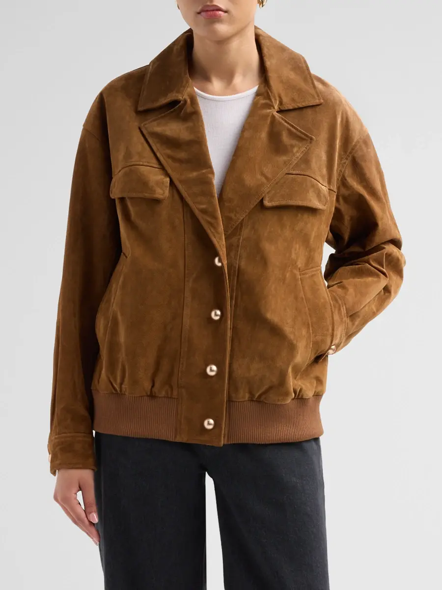 LAMARQUE Women's Aleda Suede Oversized Jacket | Thumbnail 4 LAMARQUE Women's Aleda Suede Oversized Jacket | Thumbnail 4