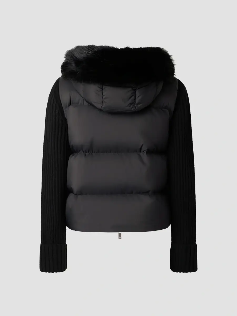Moose Knuckles Women's Mixed-Media Faux Fur-Trim Hooded Down Jacket | Thumbnail 6 Moose Knuckles Women's Mixed-Media Faux Fur-Trim Hooded Down Jacket | Thumbnail 6