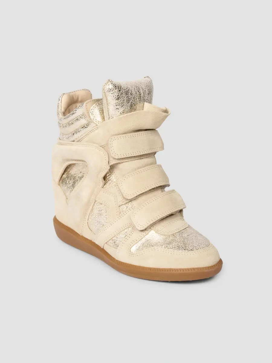 Isabel Marant Women's Bekett Leather High-Top Sneakers | Thumbnail 2