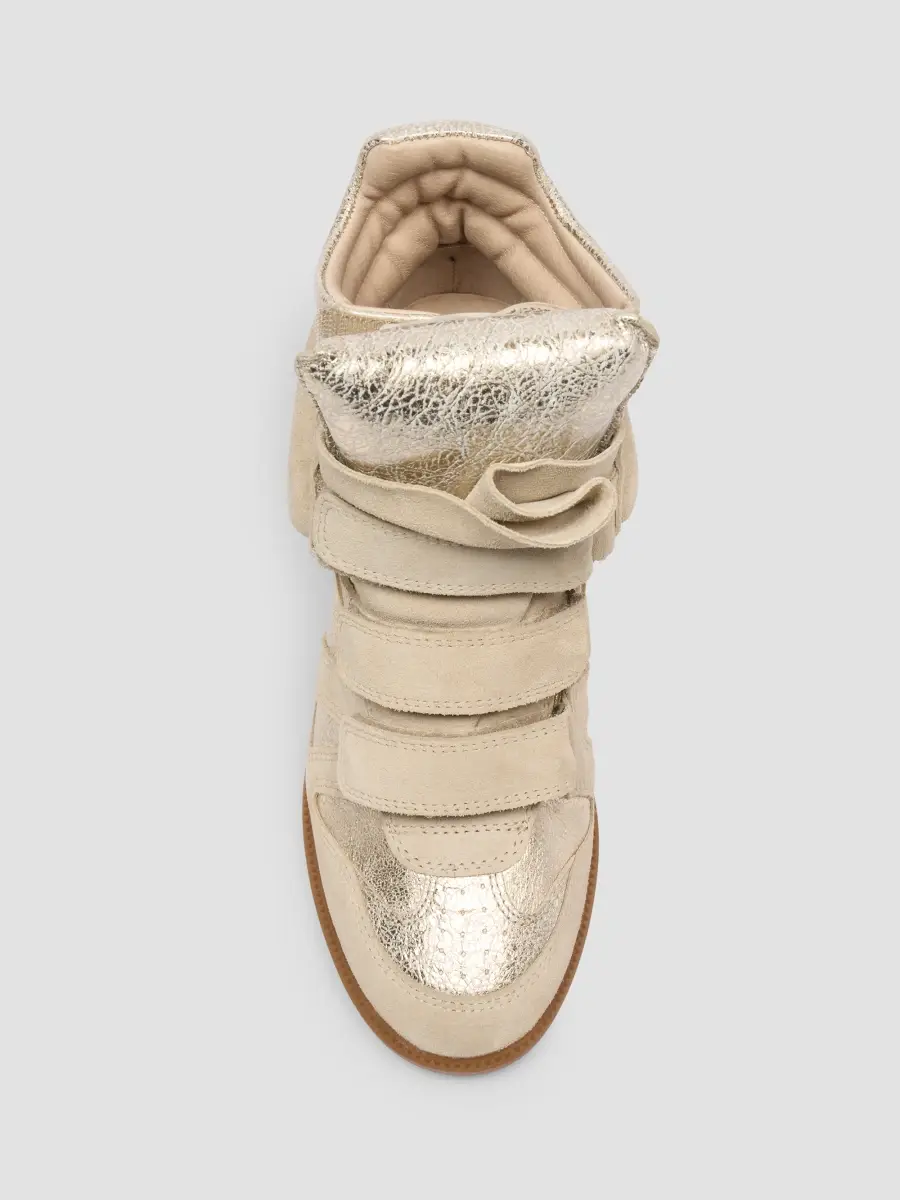Isabel Marant Women's Bekett Leather High-Top Sneakers | Thumbnail 4