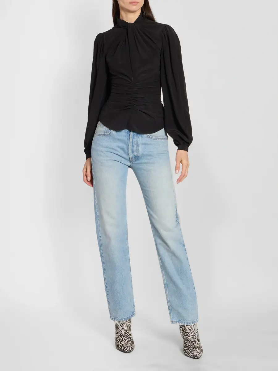 Isabel Marant Women's Depsona Silk Twisted Top | Thumbnail 2 Isabel Marant Women's Depsona Silk Twisted Top | Thumbnail 2