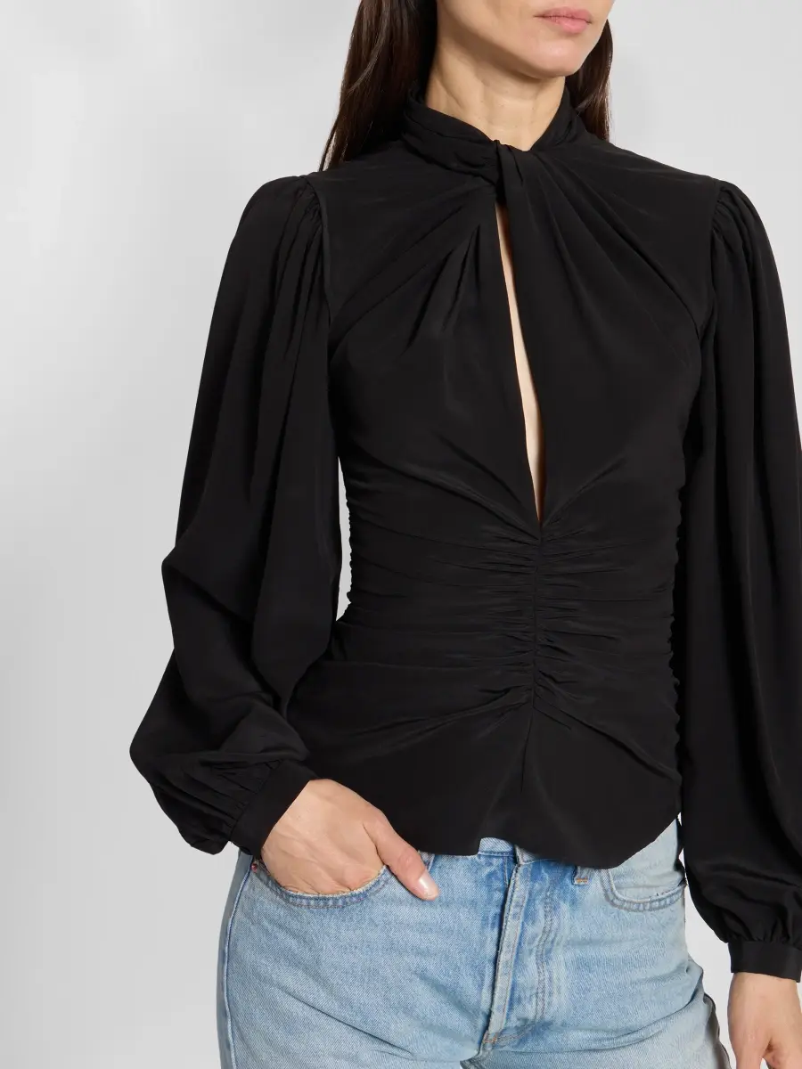 Isabel Marant Women's Depsona Silk Twisted Top | Thumbnail 4 Isabel Marant Women's Depsona Silk Twisted Top | Thumbnail 4