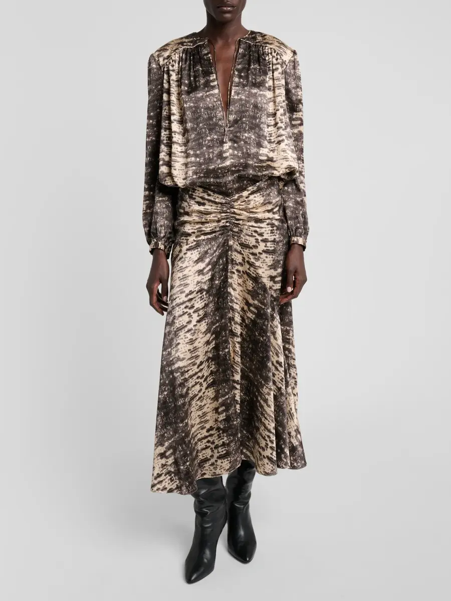 Isabel Marant Women's Laraya Printed Silk Blouse | Thumbnail 2 Isabel Marant Women's Laraya Printed Silk Blouse | Thumbnail 2