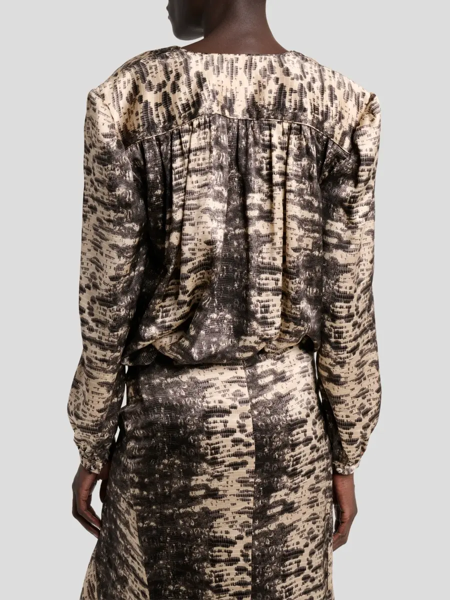 Isabel Marant Women's Laraya Printed Silk Blouse | Thumbnail 3 Isabel Marant Women's Laraya Printed Silk Blouse | Thumbnail 3
