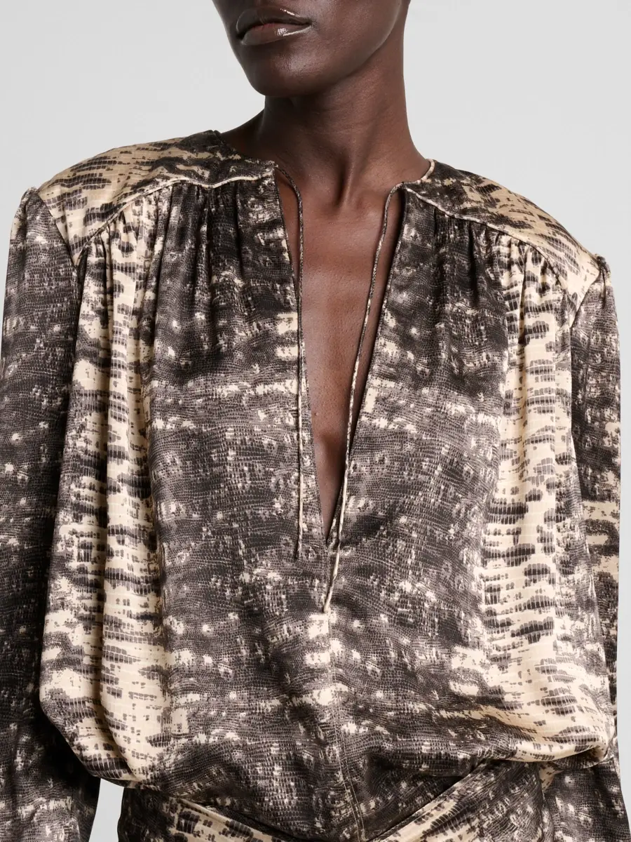 Isabel Marant Women's Laraya Printed Silk Blouse | Thumbnail 5 Isabel Marant Women's Laraya Printed Silk Blouse | Thumbnail 5