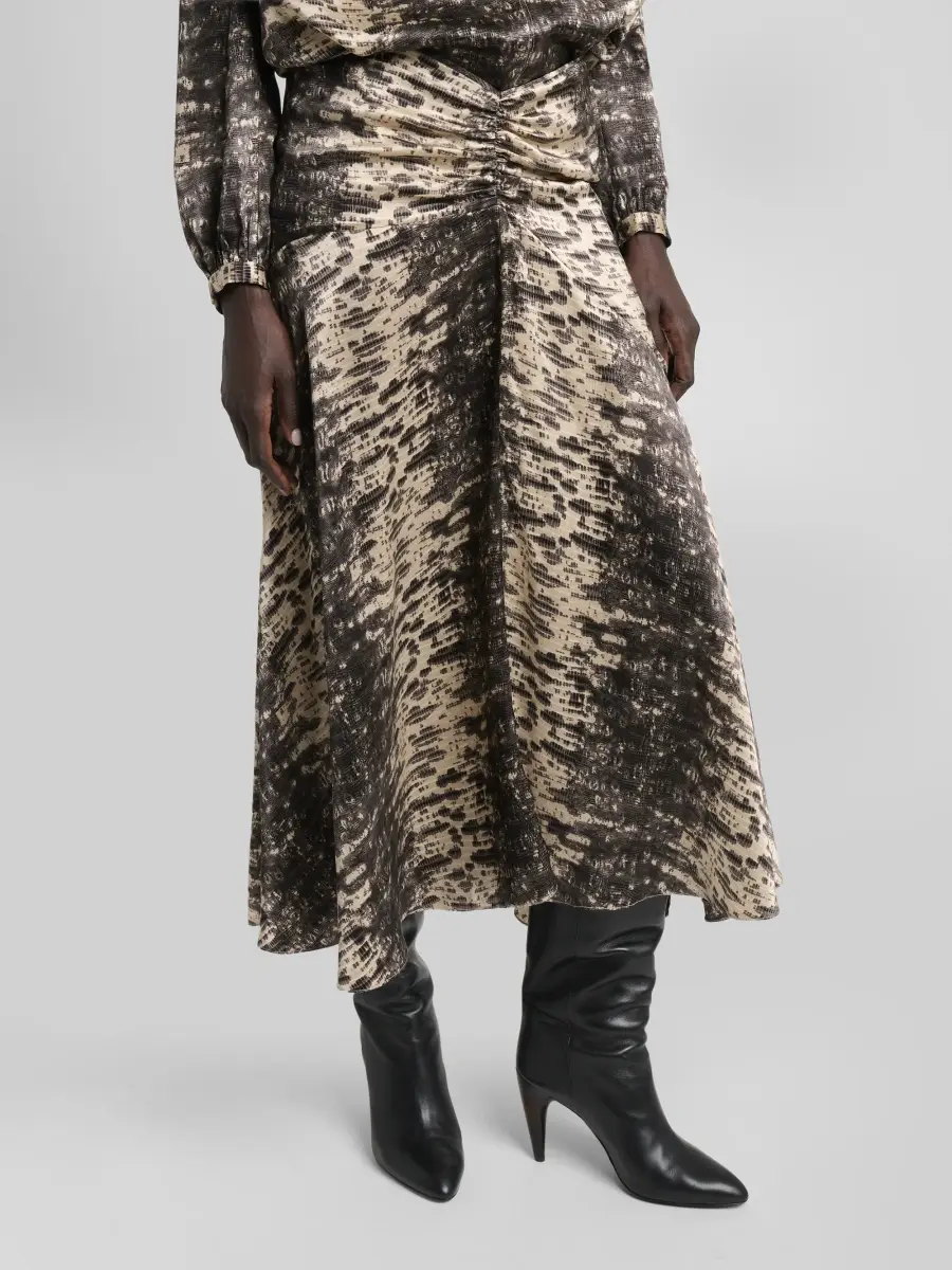 Isabel Marant Women's Laren Silk Midi Skirt | Thumbnail 4 Isabel Marant Women's Laren Silk Midi Skirt | Thumbnail 4