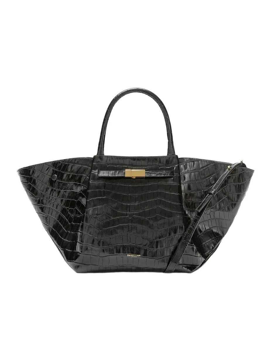 DeMellier Women's The Midi New York Croc-Embossed Tote Bag