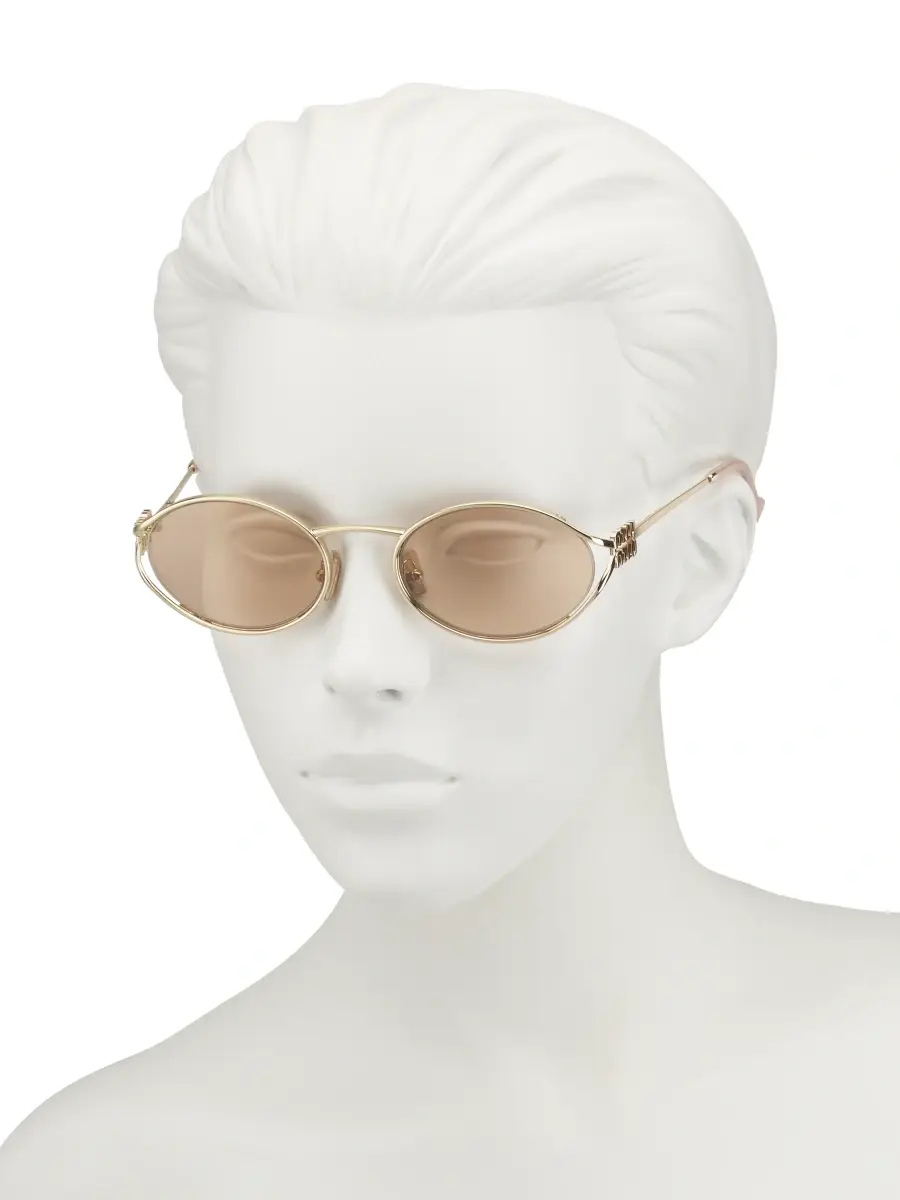 Miu Miu Women's 54MM Metal Round Sunglasses | Thumbnail 3 Miu Miu Women's 54MM Metal Round Sunglasses | Thumbnail 3