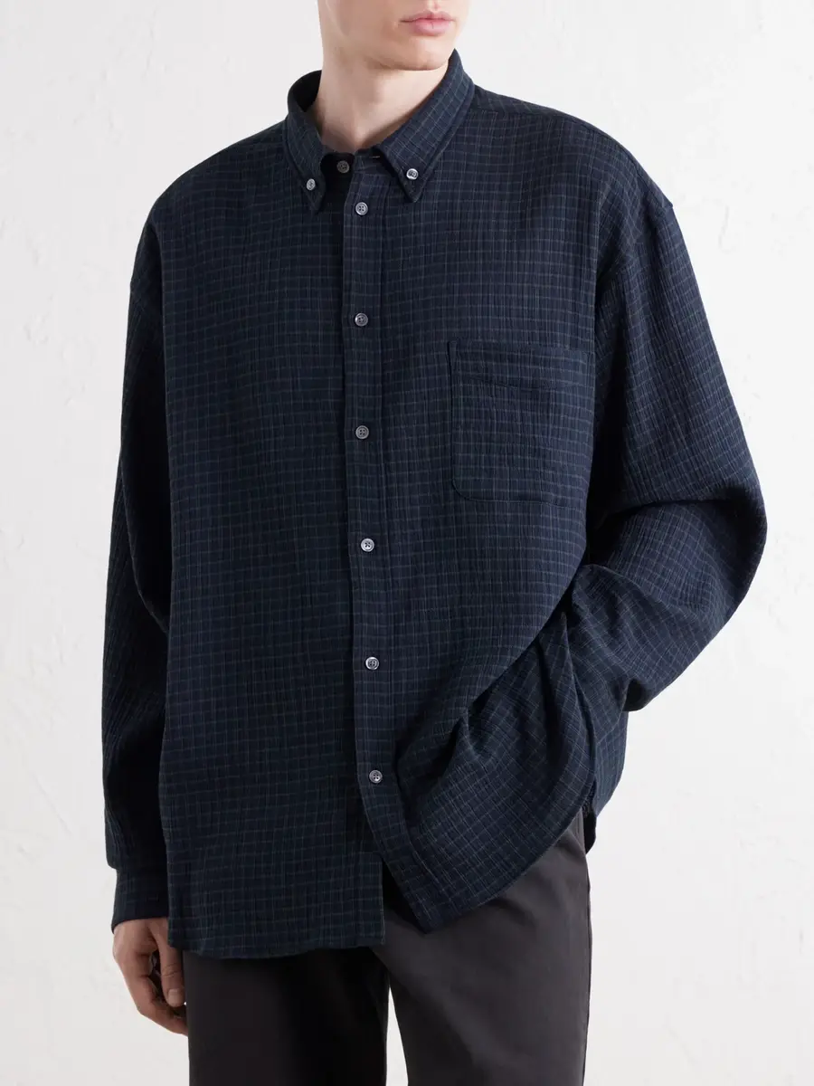 A Kind Of Guise Banita Button-Down Collar Checked Organic Cotton-Seersucker Shirt - Men | Thumbnail 3 A Kind Of Guise Banita Button-Down Collar Checked Organic Cotton-Seersucker Shirt - Men | Thumbnail 3