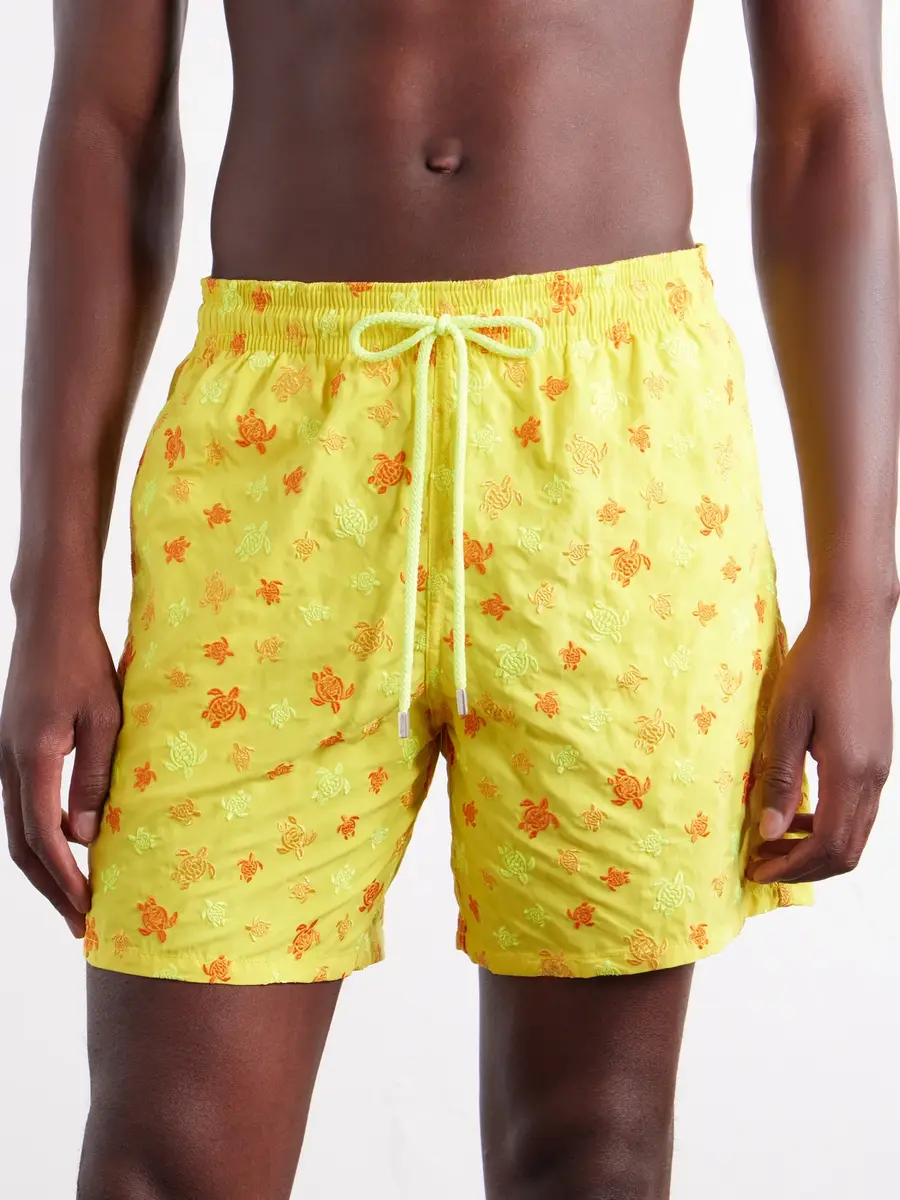 Vilebrequin Mistral Straight-Leg Mid-Length Embroidered Recycled Swim Shorts - Men | Thumbnail 2 Vilebrequin Mistral Straight-Leg Mid-Length Embroidered Recycled Swim Shorts - Men | Thumbnail 2