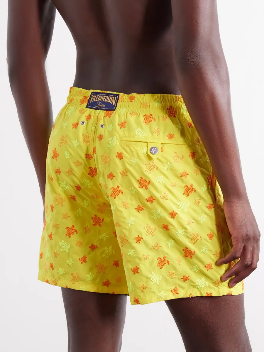 Vilebrequin Mistral Straight-Leg Mid-Length Embroidered Recycled Swim Shorts - Men | Thumbnail 3 Vilebrequin Mistral Straight-Leg Mid-Length Embroidered Recycled Swim Shorts - Men | Thumbnail 3