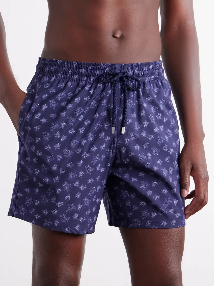 Vilebrequin Moopea Straight-Leg Printed Wool-Fresco Swim Shorts - Men | Thumbnail 2 Vilebrequin Moopea Straight-Leg Printed Wool-Fresco Swim Shorts - Men | Thumbnail 2
