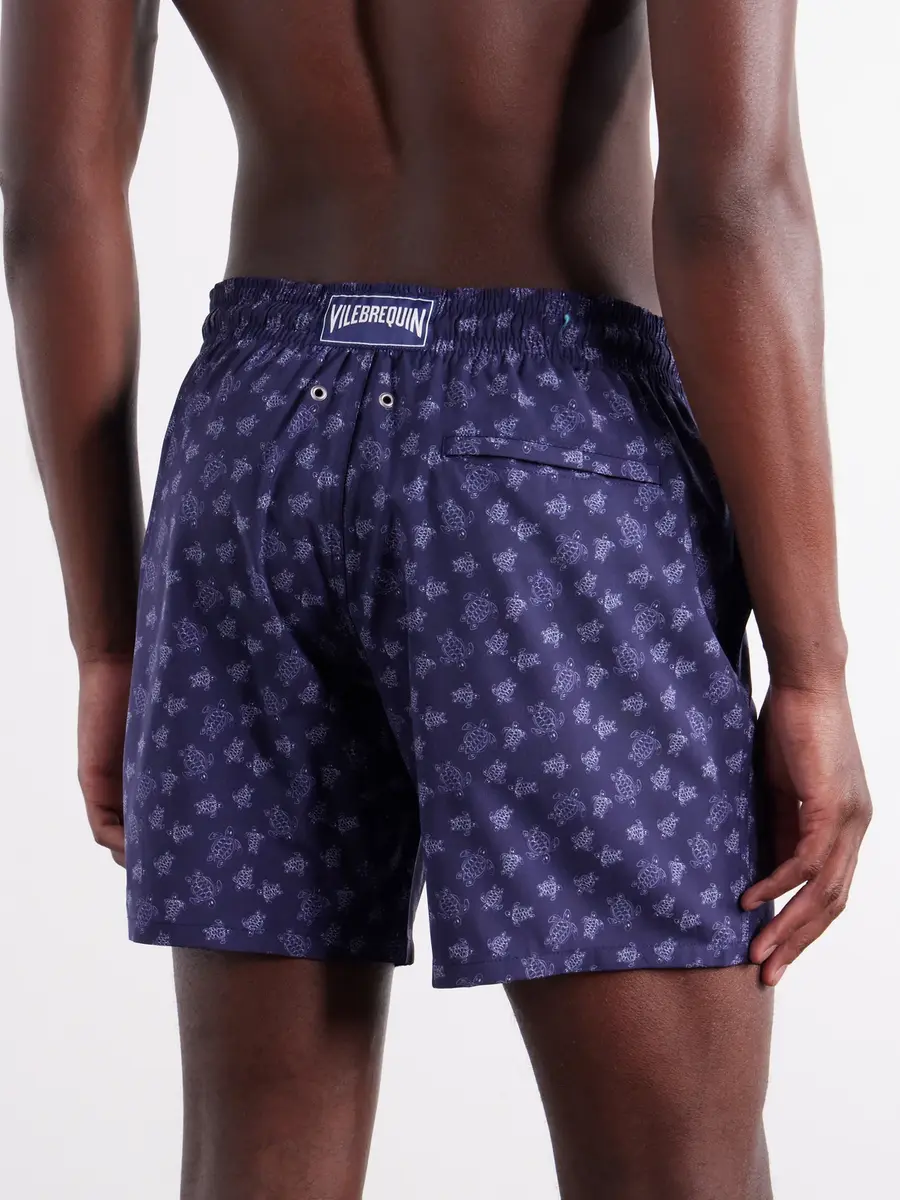 Vilebrequin Moopea Straight-Leg Printed Wool-Fresco Swim Shorts - Men | Thumbnail 3 Vilebrequin Moopea Straight-Leg Printed Wool-Fresco Swim Shorts - Men | Thumbnail 3