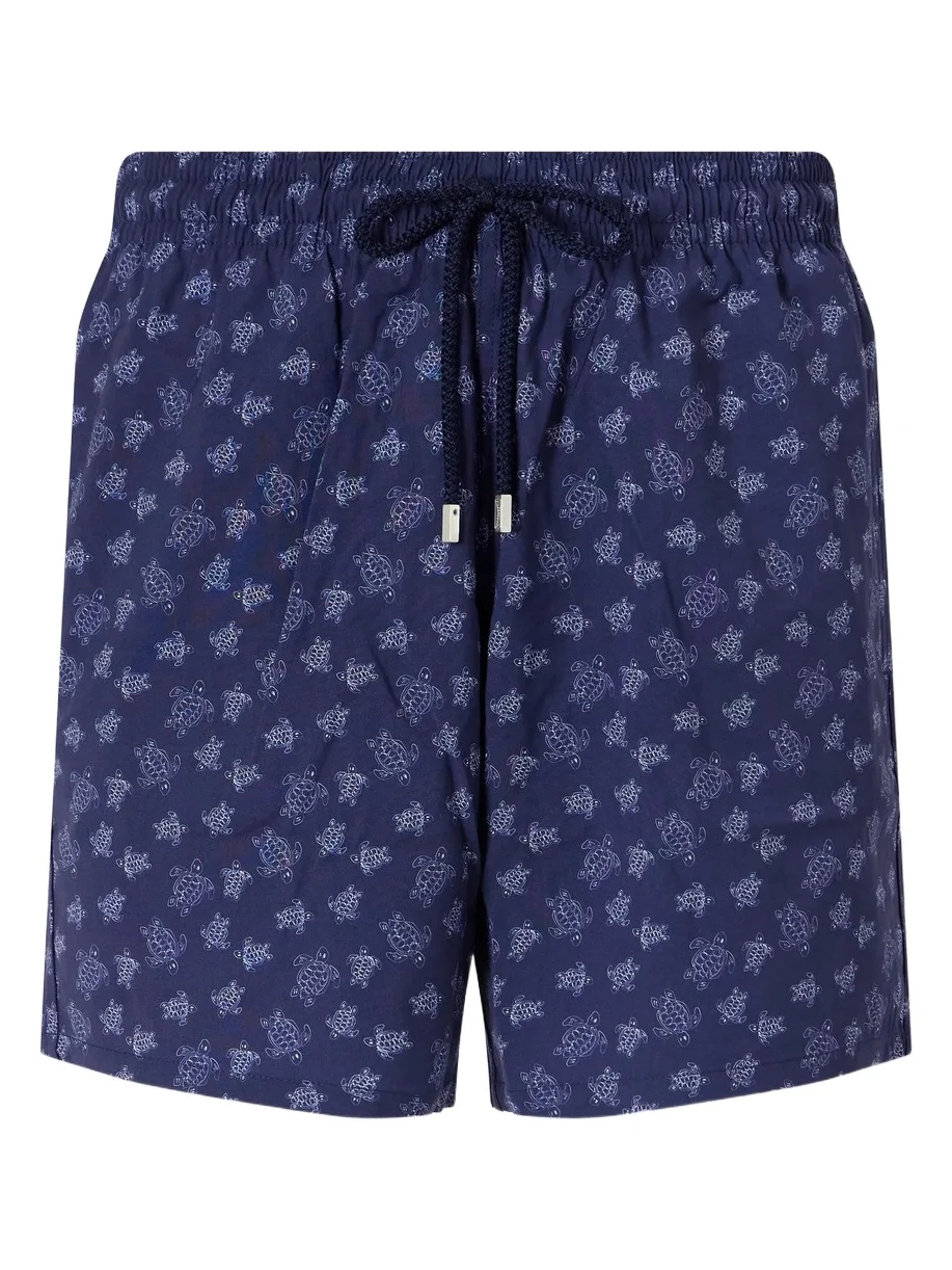 Vilebrequin Moopea Straight-Leg Printed Wool-Fresco Swim Shorts - Men