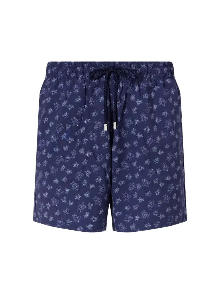 Vilebrequin Moopea Straight-Leg Printed Wool-Fresco Swim Shorts - Men