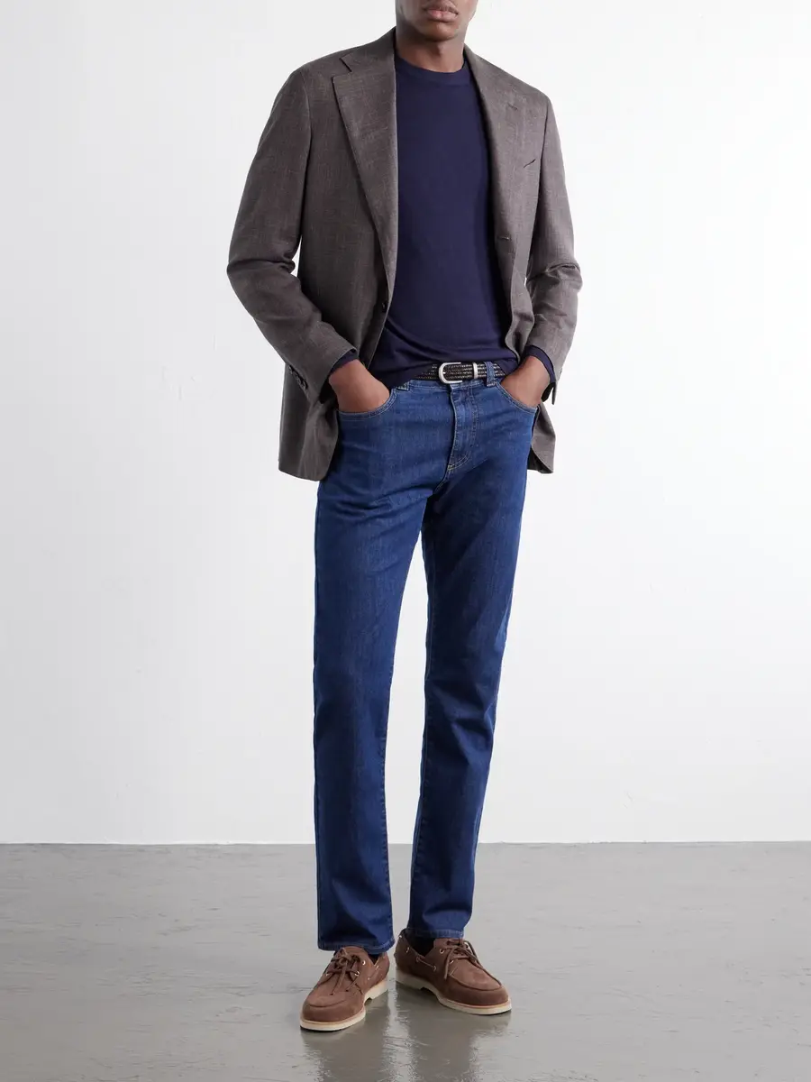 Canali Slim-Fit Straight-Leg Jeans - Men | Thumbnail 2 Canali Slim-Fit Straight-Leg Jeans - Men | Thumbnail 2