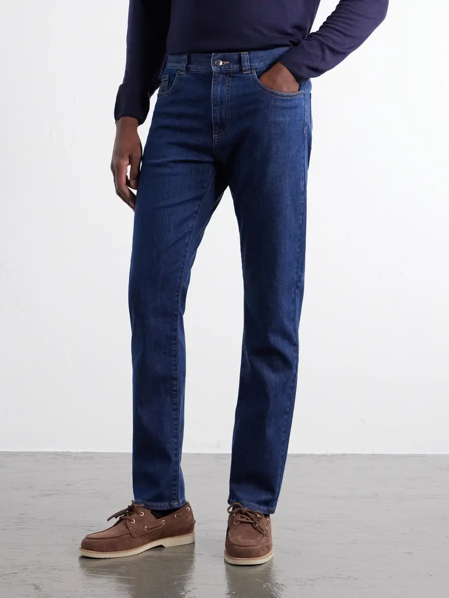 Canali Slim-Fit Straight-Leg Jeans - Men | Thumbnail 3 Canali Slim-Fit Straight-Leg Jeans - Men | Thumbnail 3