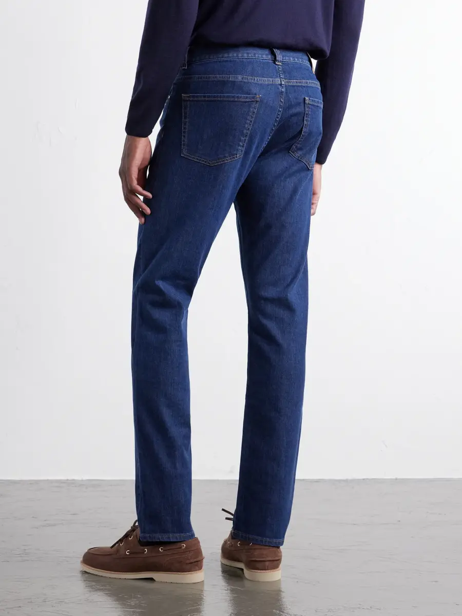 Canali Slim-Fit Straight-Leg Jeans - Men | Thumbnail 4 Canali Slim-Fit Straight-Leg Jeans - Men | Thumbnail 4