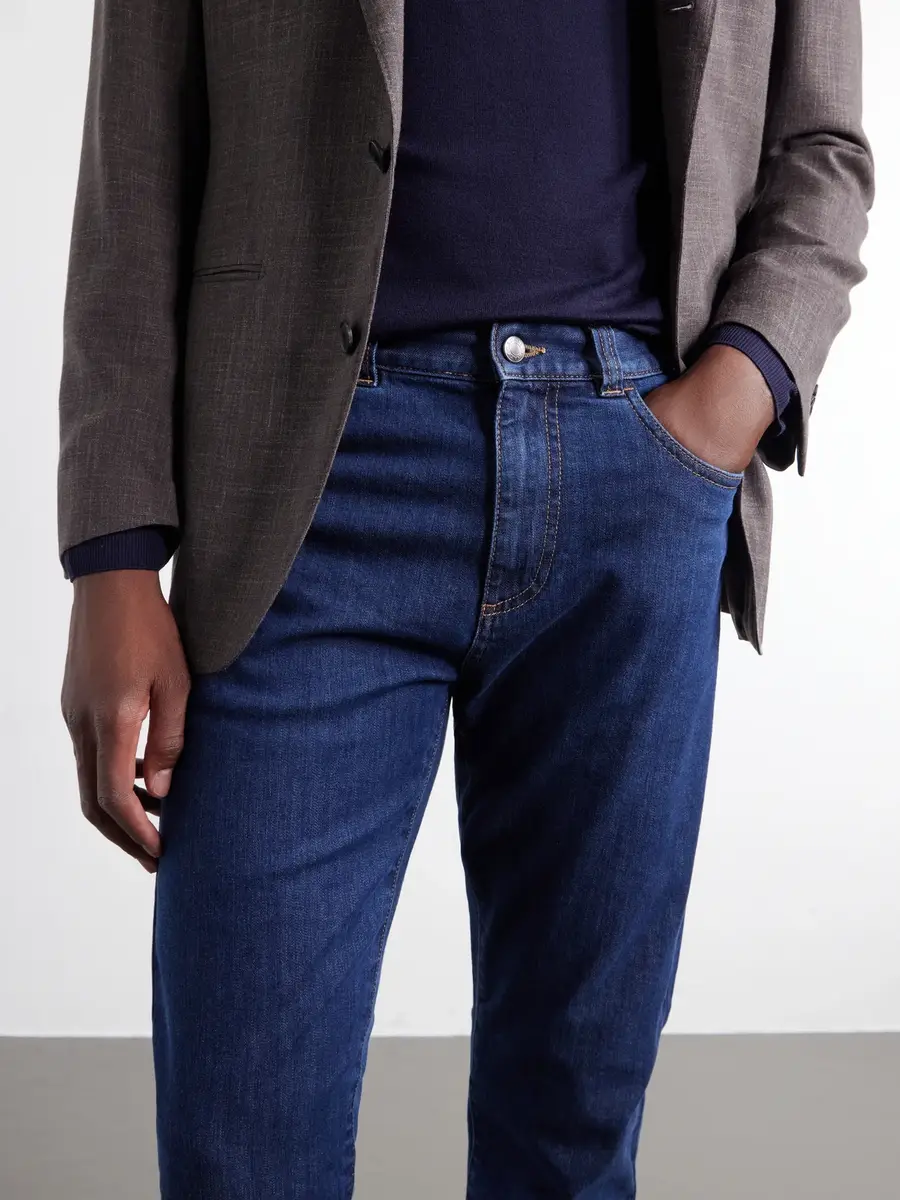 Canali Slim-Fit Straight-Leg Jeans - Men | Thumbnail 5 Canali Slim-Fit Straight-Leg Jeans - Men | Thumbnail 5