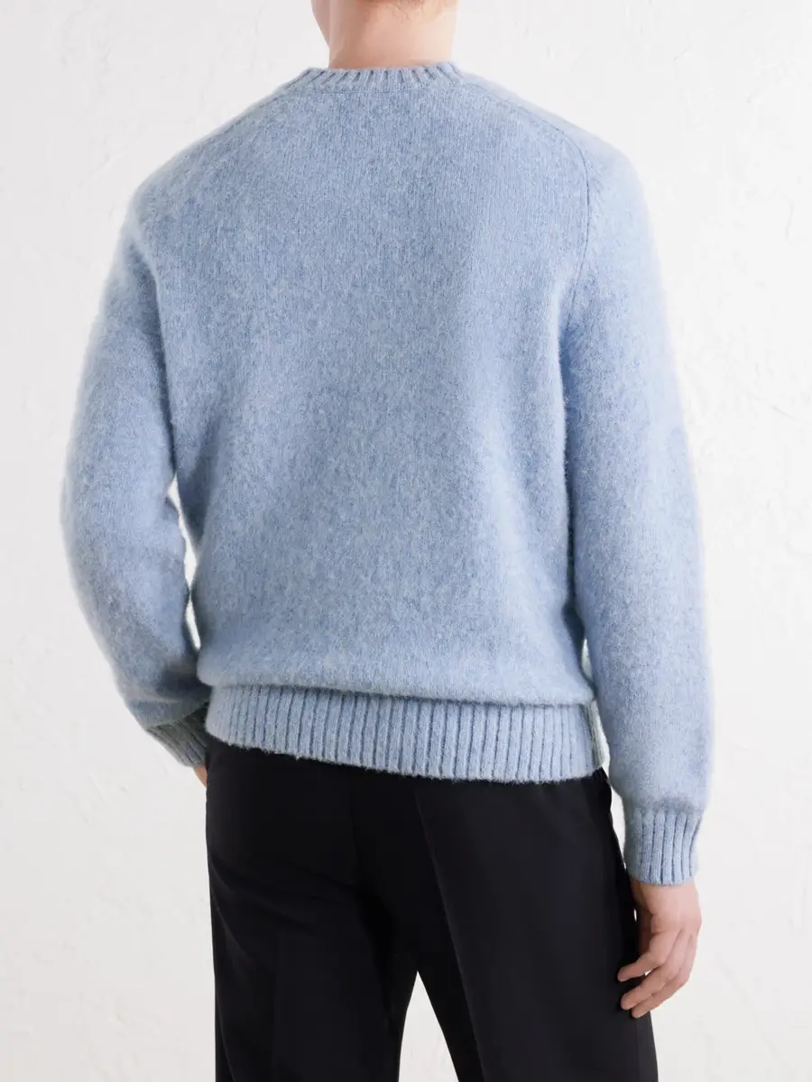 Anderson & Sheppard Geelong Brushed-Wool Sweater - Men | Thumbnail 4 Anderson & Sheppard Geelong Brushed-Wool Sweater - Men | Thumbnail 4