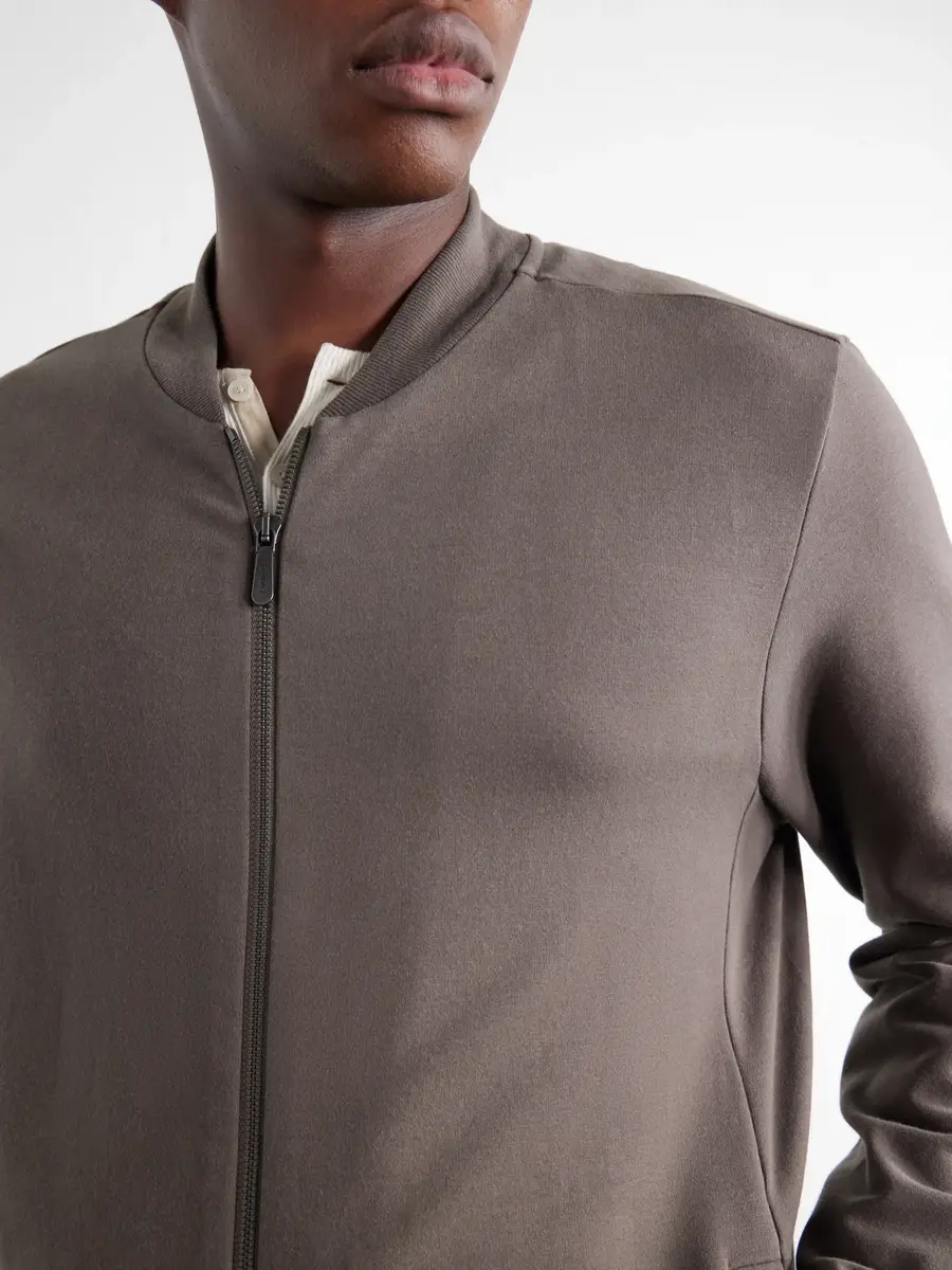 Zimmerli Cotton-Blend Jersey Zip-Up Overshirt - Men | Thumbnail 5 Zimmerli Cotton-Blend Jersey Zip-Up Overshirt - Men | Thumbnail 5