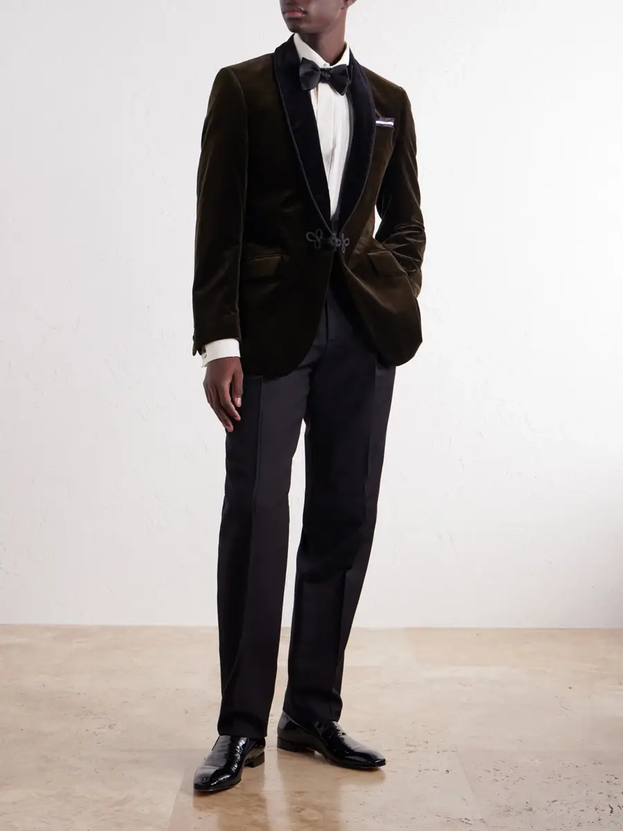 Favourbrook Mayfair Shawl-Collar Cotton-Velvet Tuxedo Jacket - Men | Thumbnail 2 Favourbrook Mayfair Shawl-Collar Cotton-Velvet Tuxedo Jacket - Men | Thumbnail 2