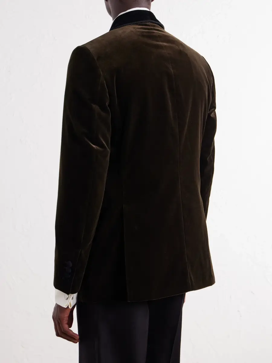 Favourbrook Mayfair Shawl-Collar Cotton-Velvet Tuxedo Jacket - Men | Thumbnail 4 Favourbrook Mayfair Shawl-Collar Cotton-Velvet Tuxedo Jacket - Men | Thumbnail 4