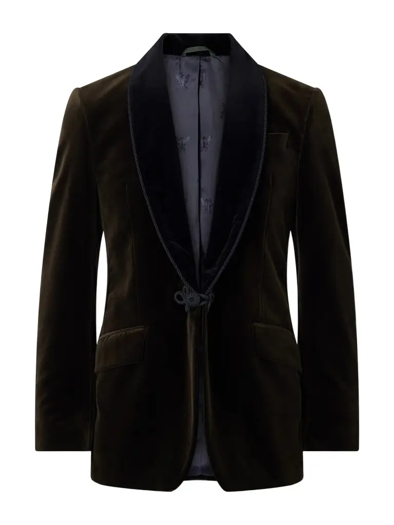 Favourbrook Mayfair Shawl-Collar Cotton-Velvet Tuxedo Jacket - Men