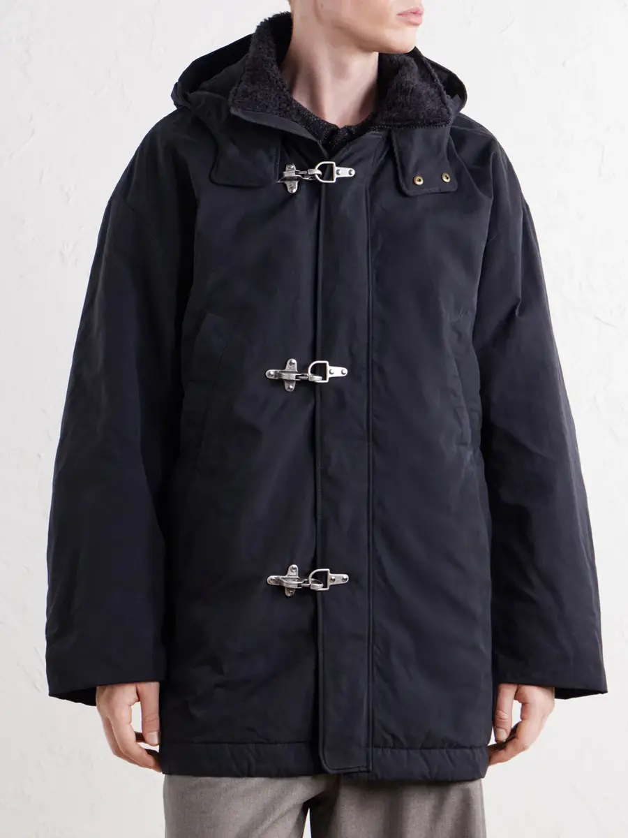 A Kind Of Guise Isaba Padded Cotton, Wool and Mohair-Trimmed Canvas Parka - Men | Thumbnail 3