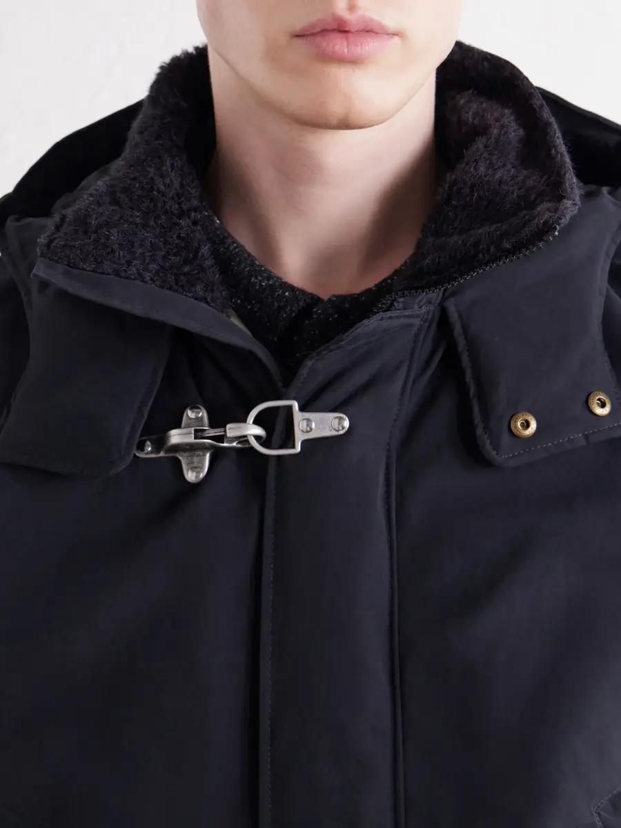 A Kind Of Guise Isaba Padded Cotton, Wool and Mohair-Trimmed Canvas Parka - Men | Thumbnail 5