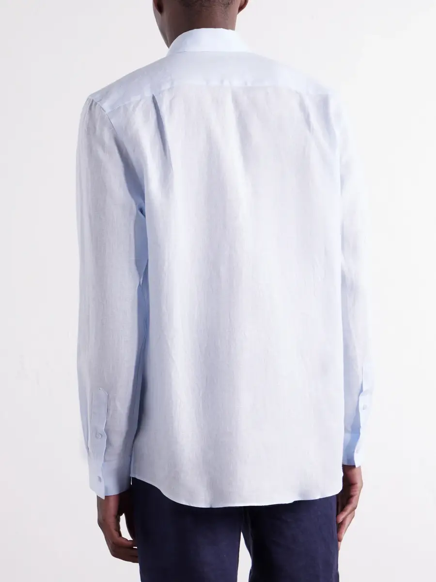 Vilebrequin Caroubis Woven Linen Shirt - Men | Thumbnail 4 Vilebrequin Caroubis Woven Linen Shirt - Men | Thumbnail 4