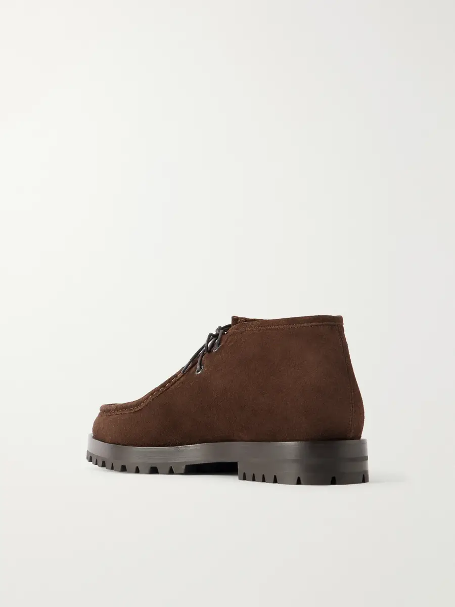 Manolo Blahnik Hawick Suede Lace-Up Boots - Men | Thumbnail 4